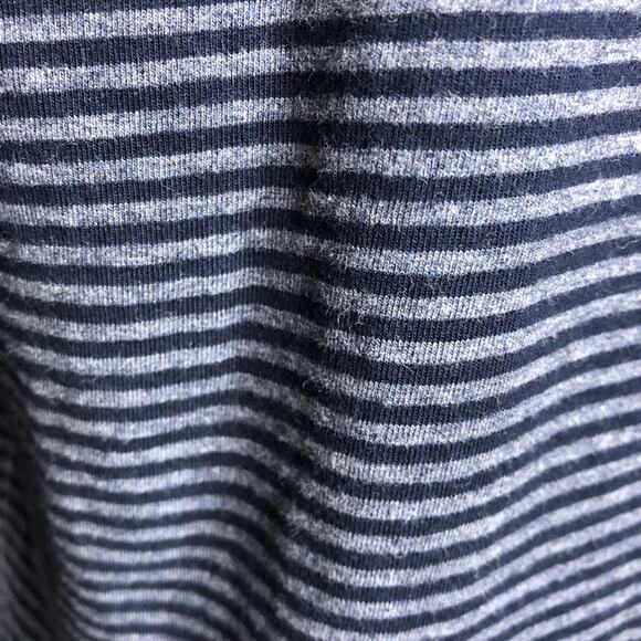 Cabi Wonder Tee navy gray striped long sleeve knit top size Medium #3808 - Picture 12 of 13